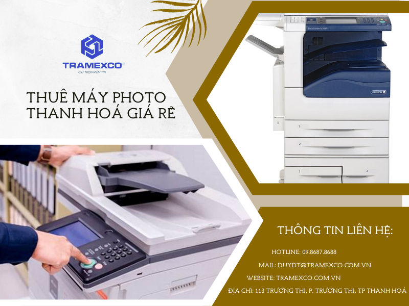 Dịch vụ cho thuê máy photo Thanh Hóa giá rẻ, uy tín, chất lượng