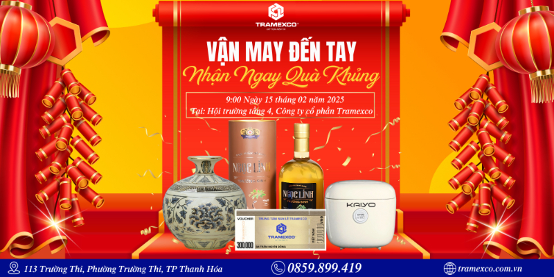 Lễ bốc thăm trúng thưởng của Trung tâm bán lẻ Tramexco - Cơ hội rinh quà cực hấp dẫn