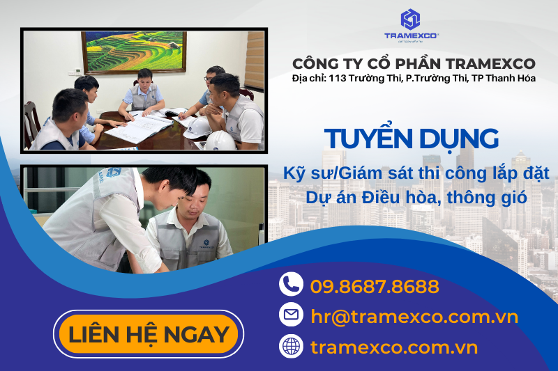 THÔNG BÁO TUYỂN DỤNG KỸ SƯ CƠ ĐIỆN